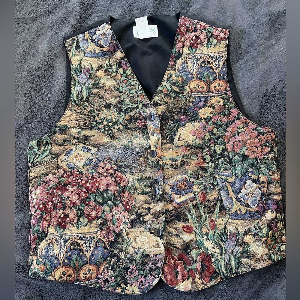 Cottagecore Vintage Woven Vest